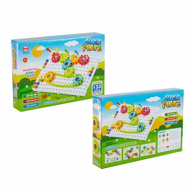 Конструктор- мозаика Magic plane 133 дет.